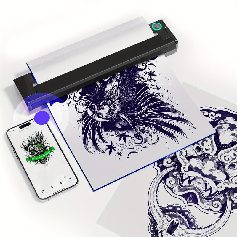 Wireless Portable Tattoo Stencil Printer – Ink-Free, Easy-to-Use Transfer Machine for Tattoo Artists and Enthusiasts